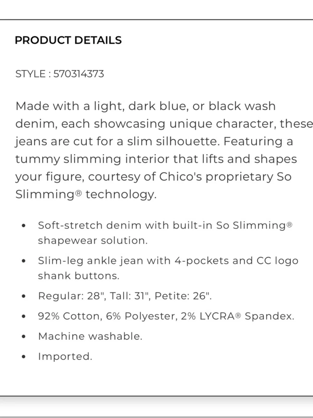 Chico's Dark Indigo Ankle Straight Jeans - Picture 7 of 12